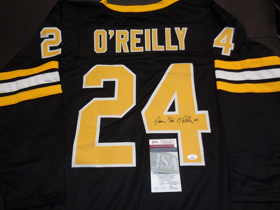 Terry O'Reilly Boston Bruins Autographed & Ins Custom Hockey Jersey JSA coa - 2