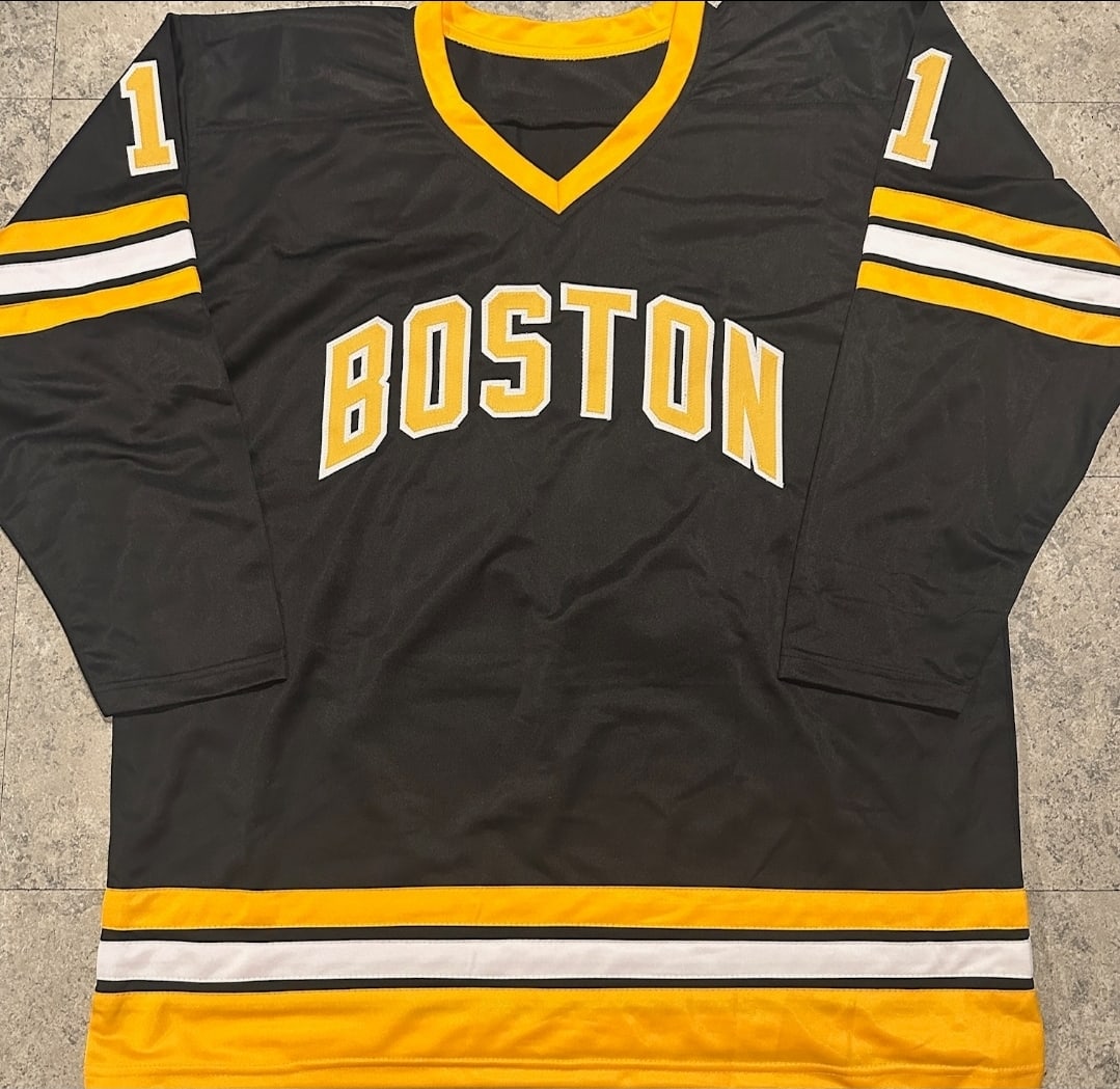 Steve Kasper Boston Bruins Autographed Custom Hockey Jersey JSA coa - 3