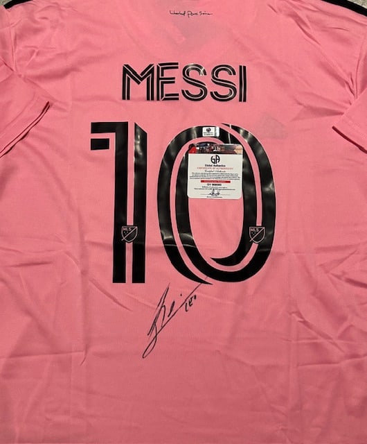 Lionel Messi Inter Miami FC Autographed 2023 Adidas Home Soccer Jersey LOA - 2