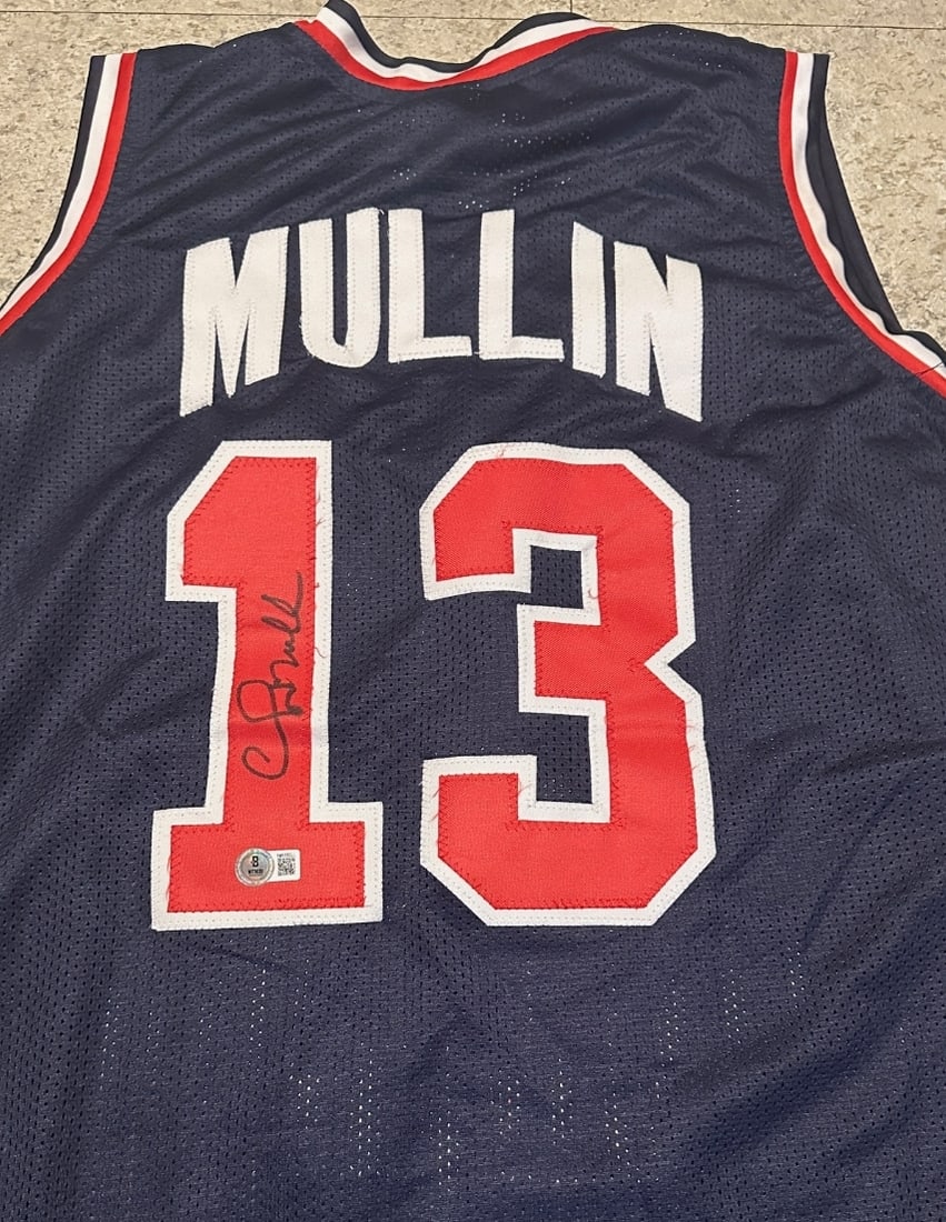 Chris Mullin 1992 USA Olympic Team Autographed Custom Basketball Jersey Beckett Hologram - 2