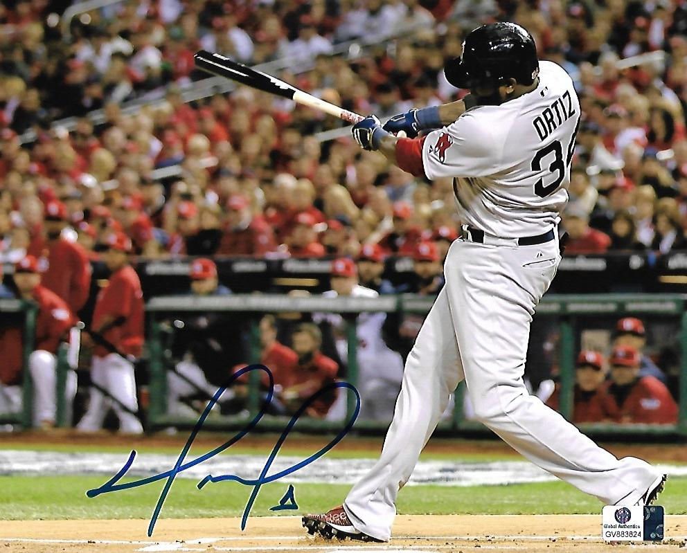 David Ortiz Boston Red Sox Autographed 8x10 Photo coa: David Ortiz Boston Red Sox Autographed 8x10 Photo GA coa - Autograph Location & coa # may vary
