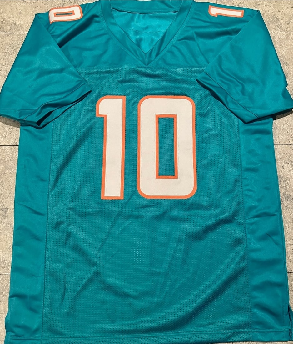 Tyreek Hill Miami Dolphins Autographed Custom Football Jersey coa - 3