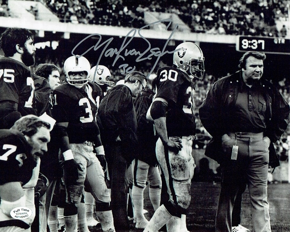 Mark Van Eeghan Oakland Raiders Autographed 8x10 Photo coa: Mark Van Eeghan Oakland Raiders Autographed 8x10 Photo Full Time Authentics coa 