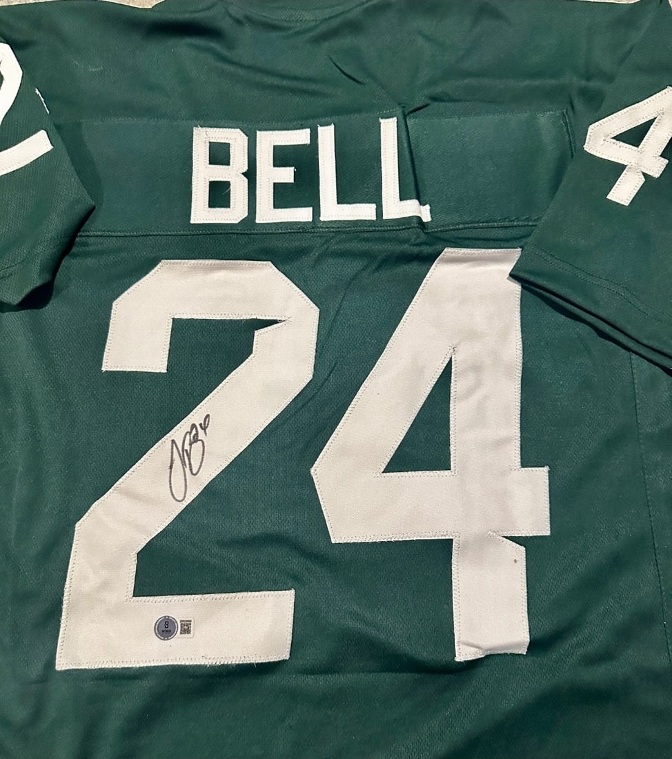 Le'Veon Bell Michigan State Autographed Custom Football Jersey Beckett Hologram - 2