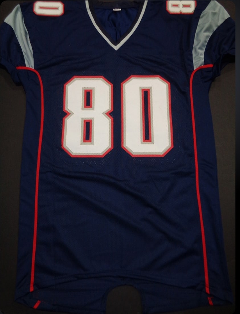 Danny Amendola New England Patriots Autographed & Insc Custom Football Jersey coa - 3