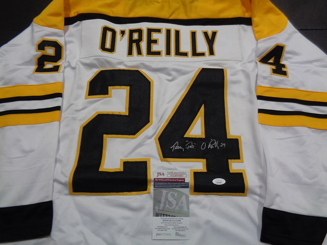 Terry O'Reilly Boston Bruins Autographed & Ins Custom Hockey Jersey JSA coa - 2