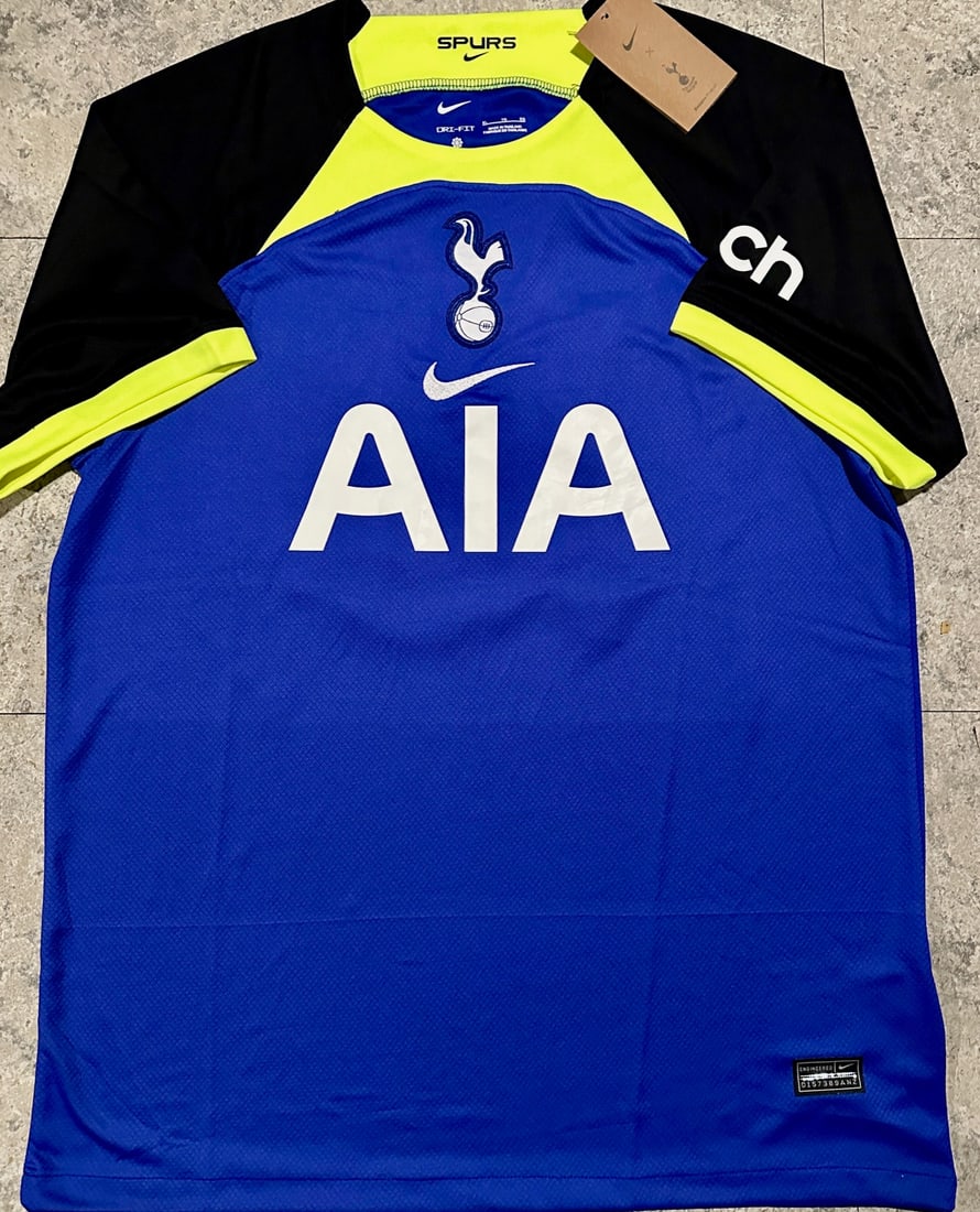 Harry Kane Tottenham Hotspur 2022-23 Nike Away Soccer Jersey coa - 3