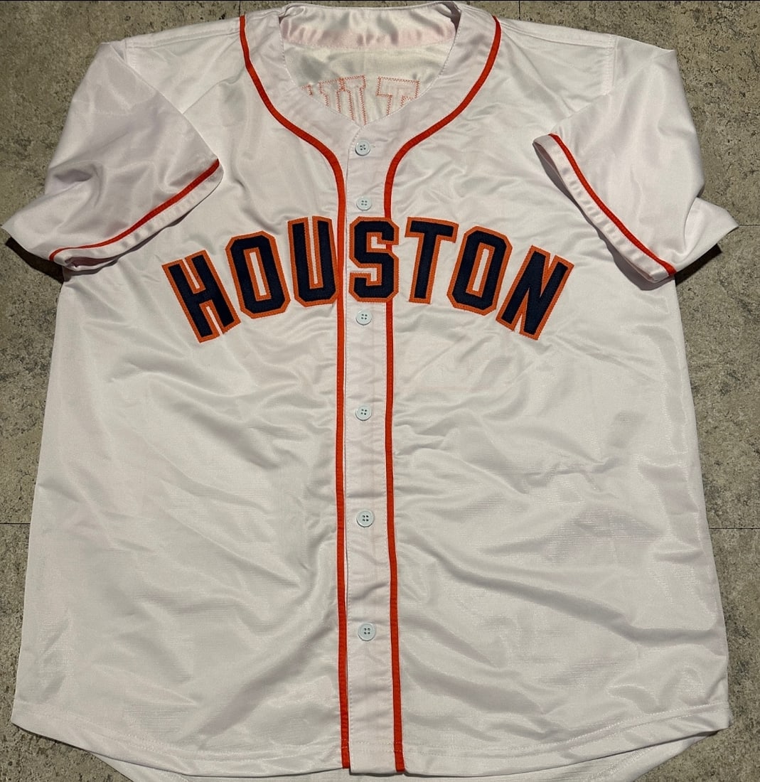 Jose Altuve Houston Astros Autographed Custom Baseball Jersey coa - 3