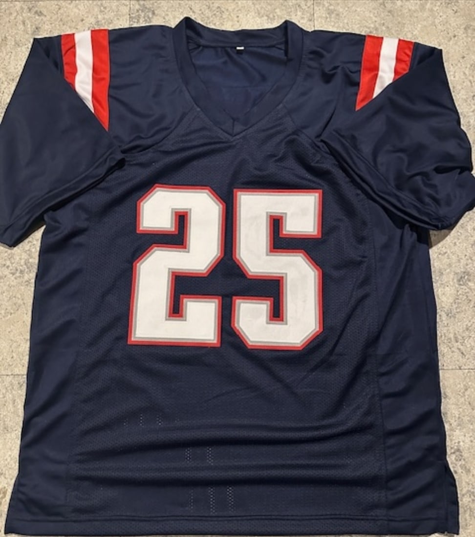 Marcus Jones New England Patriots Autographed Custom Football Jersey JSA Hologram - 3