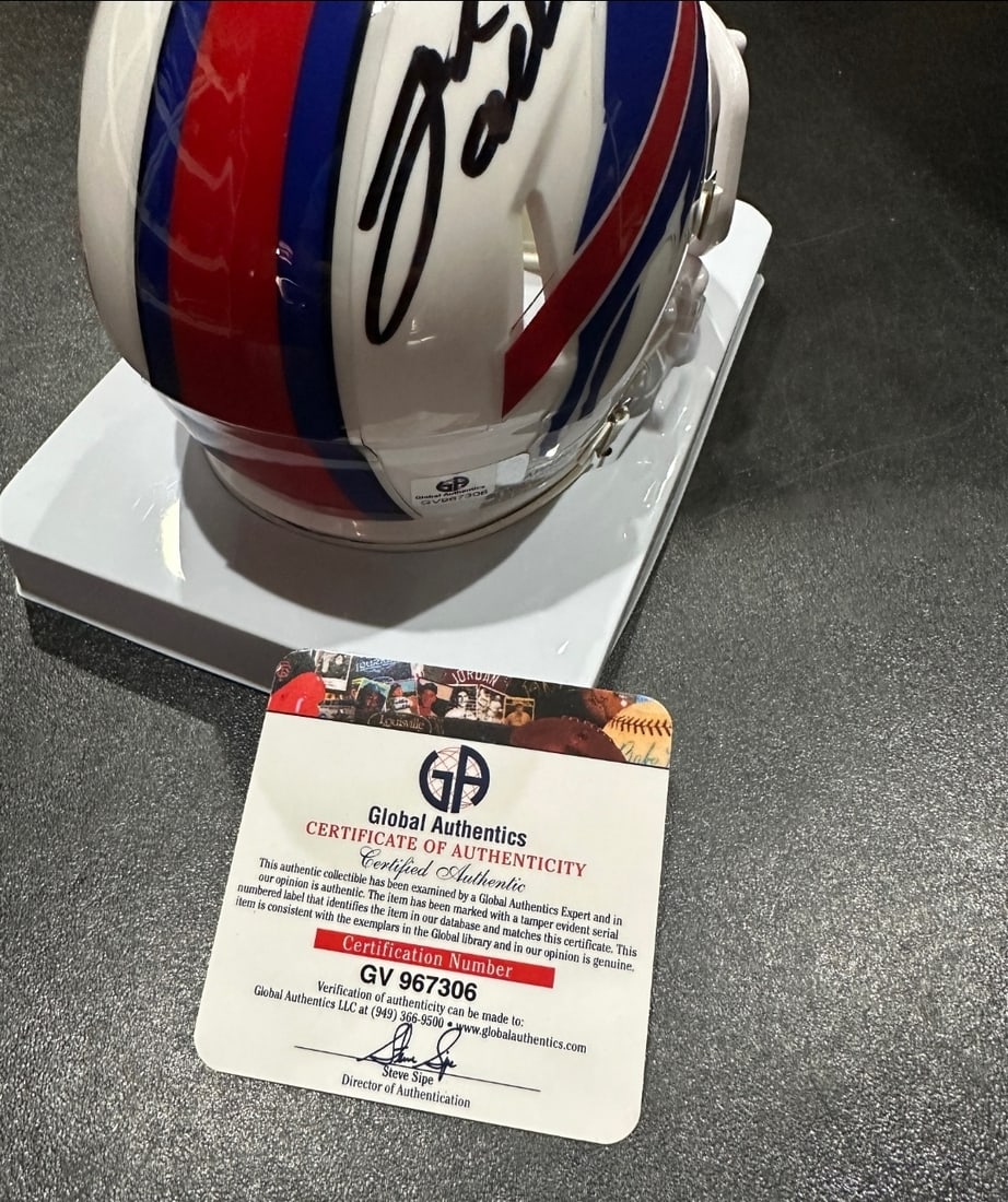 Josh Allen Buffalo Bills Autographed Riddell Mini-Helmet coa - 2