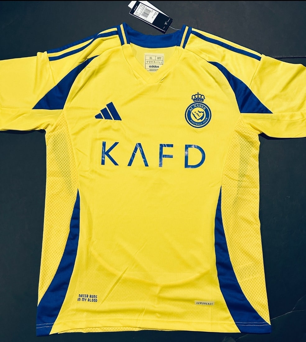 Cristiano Ronaldo Al Nassr Autographed 2024-25 Adidas Home Soccer Jersey coa - 3