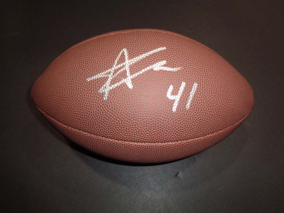 Alvin Kamara New Orleans Saints Autographed Wilson Football coa: Alvin Kamara New Orleans Saints Autographed Wilson Football GA coa - Autograph Location & coa # may vary 