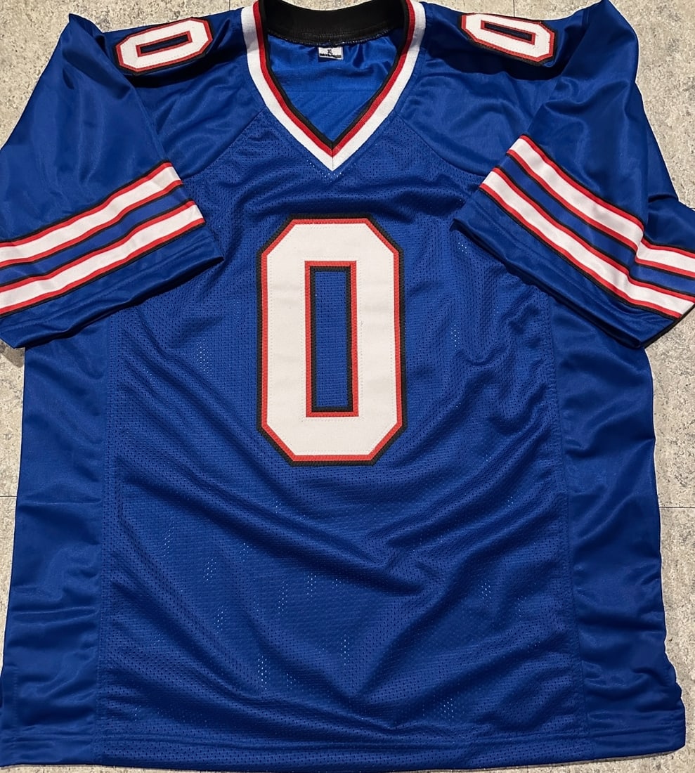 Keon Coleman Buffalo Bills Autographed Custom Football Jersey Beckett Hologram - 3