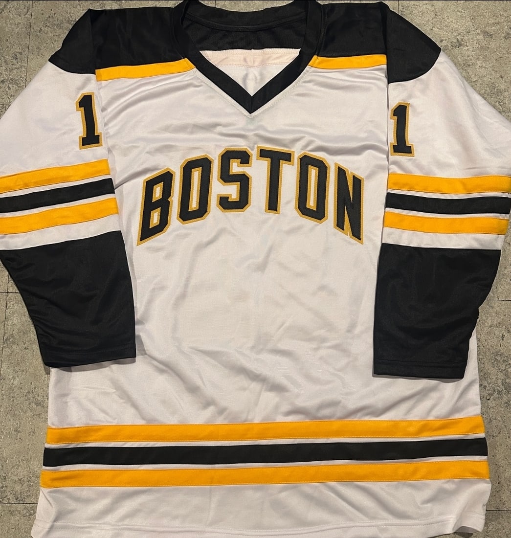 Steve Kasper Boston Bruins Autographed Custom Hockey Jersey JSA coa - 3