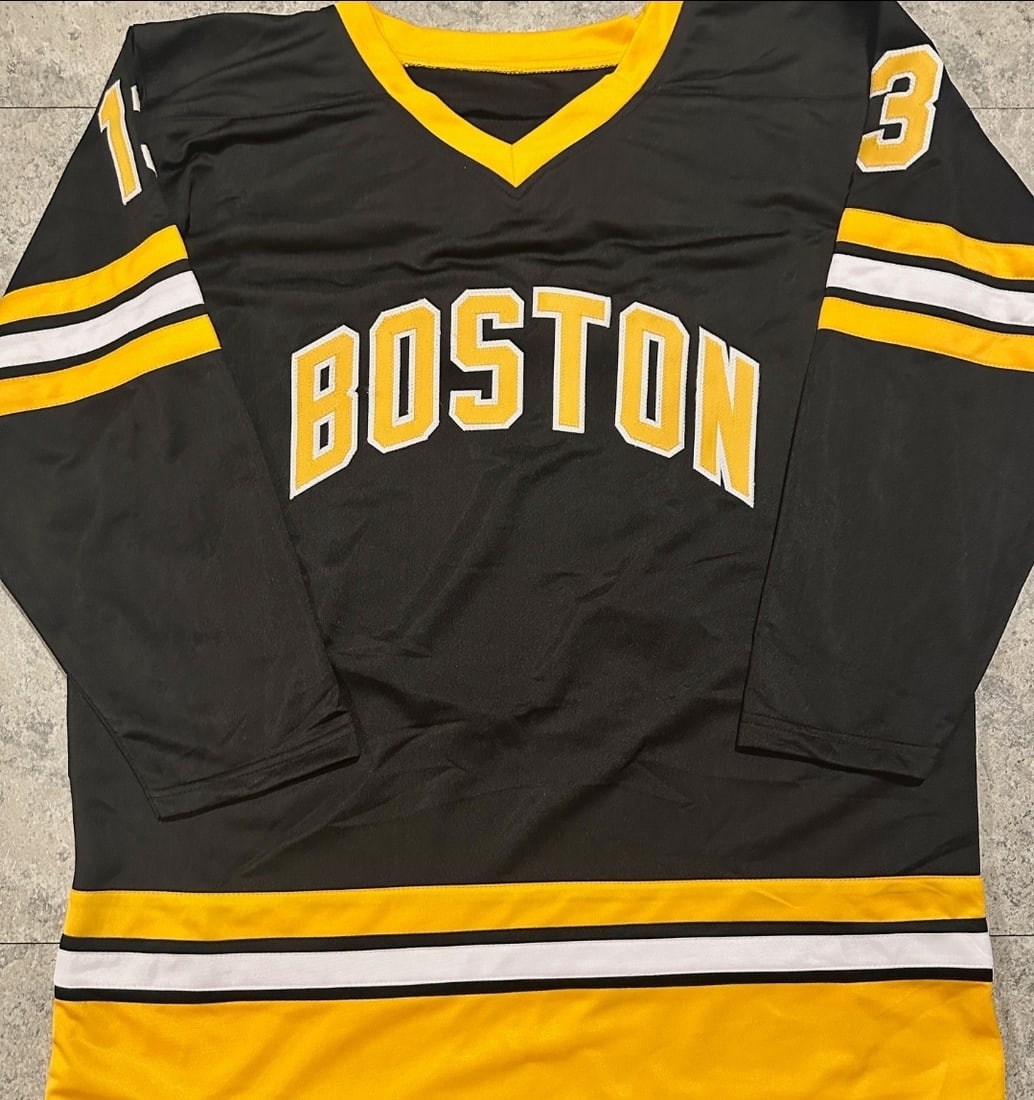 Ken Linseman Boston Bruins Autographed & Inscribed Custom Hockey Jersey Hologram - 3