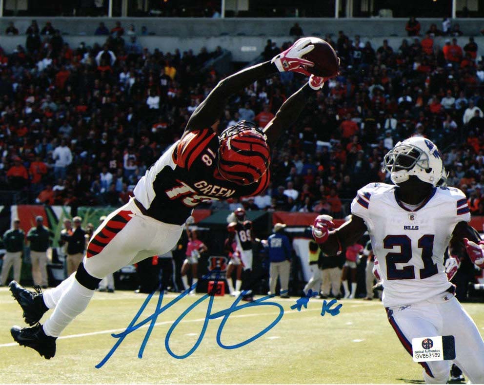 A.J. Green Cincinnati Bengals Autographed 8x10 Photo coa: A.J. Green Cincinnati Bengals Autographed 8x10 Photo GA coa - Autograph Location & coa # may vary 