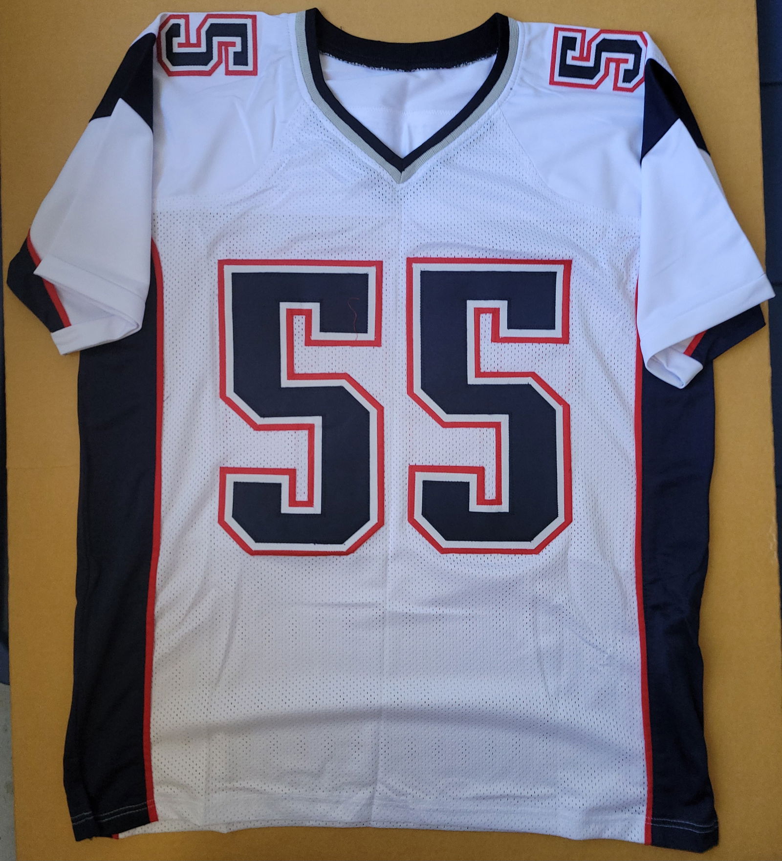 Willie McGinest New England Patriots Autographed & Ins Custom Football Jersey coa - 3