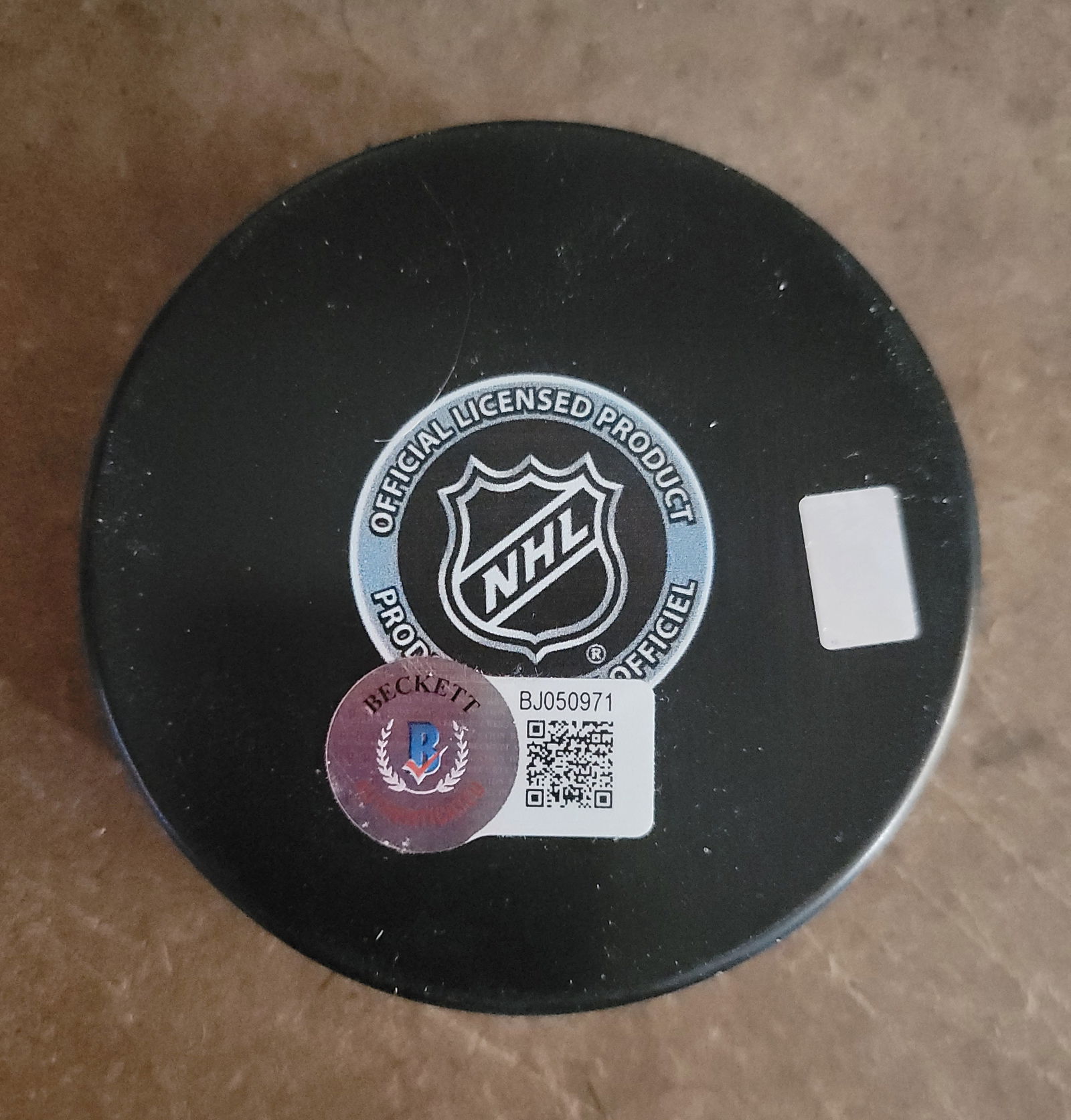 Joseph Blandisi New Jersey Devils Autographed Hockey Puck Hologram - 2