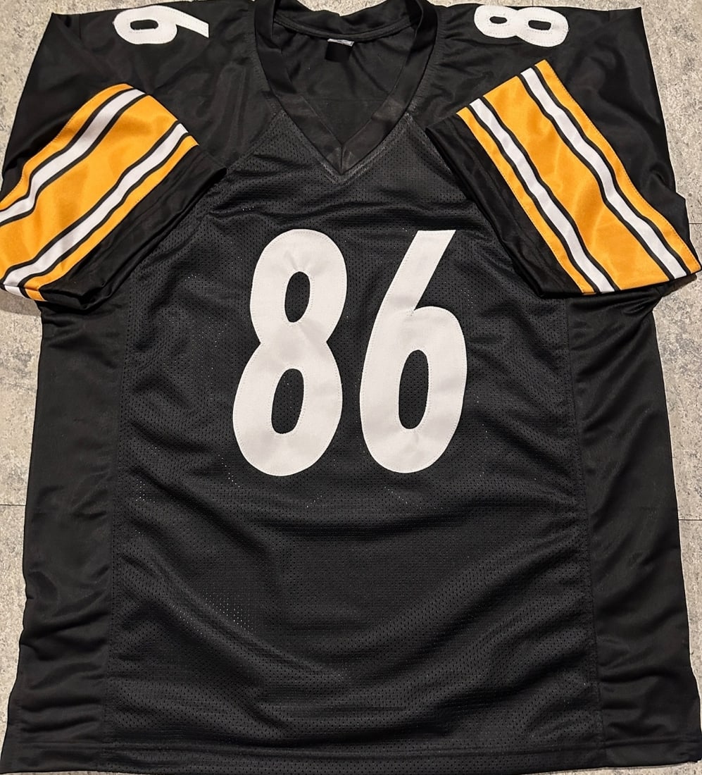 Hines Ward Pittsburgh Steelers Autographed Custom Football Jersey Beckett Hologram - 3