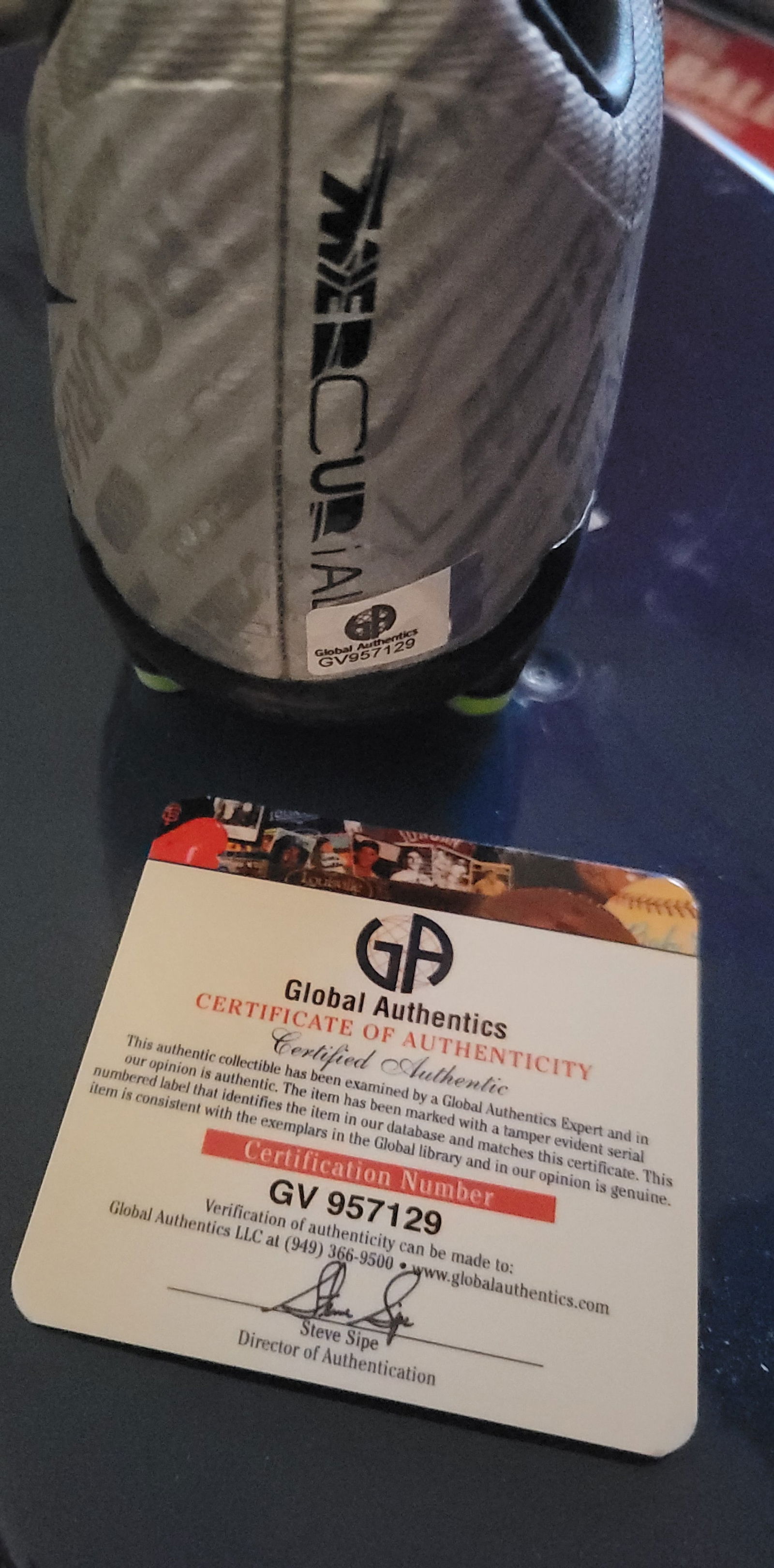 Cristiano Ronaldo Al-Nassr Autographed Nike Soccer Cleat coa - 2