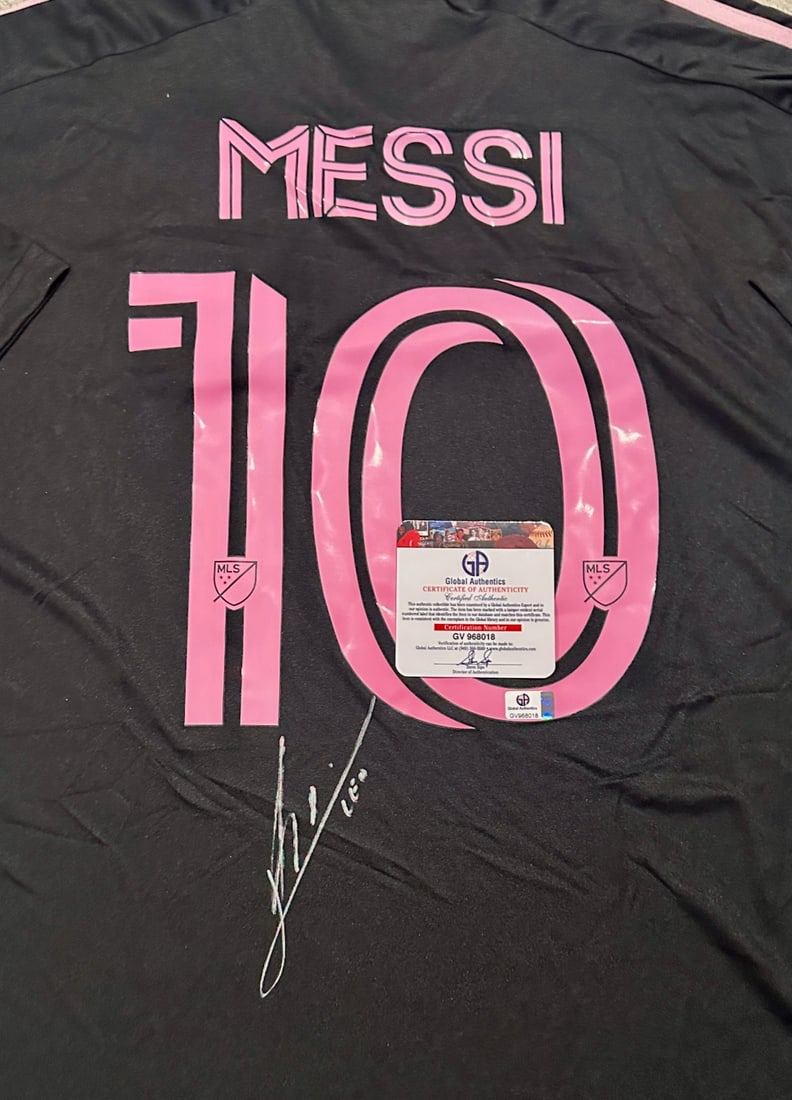 Lionel Messi Inter Miami FC Autographed 2023 Adidas Away Soccer Jersey LOA - 2
