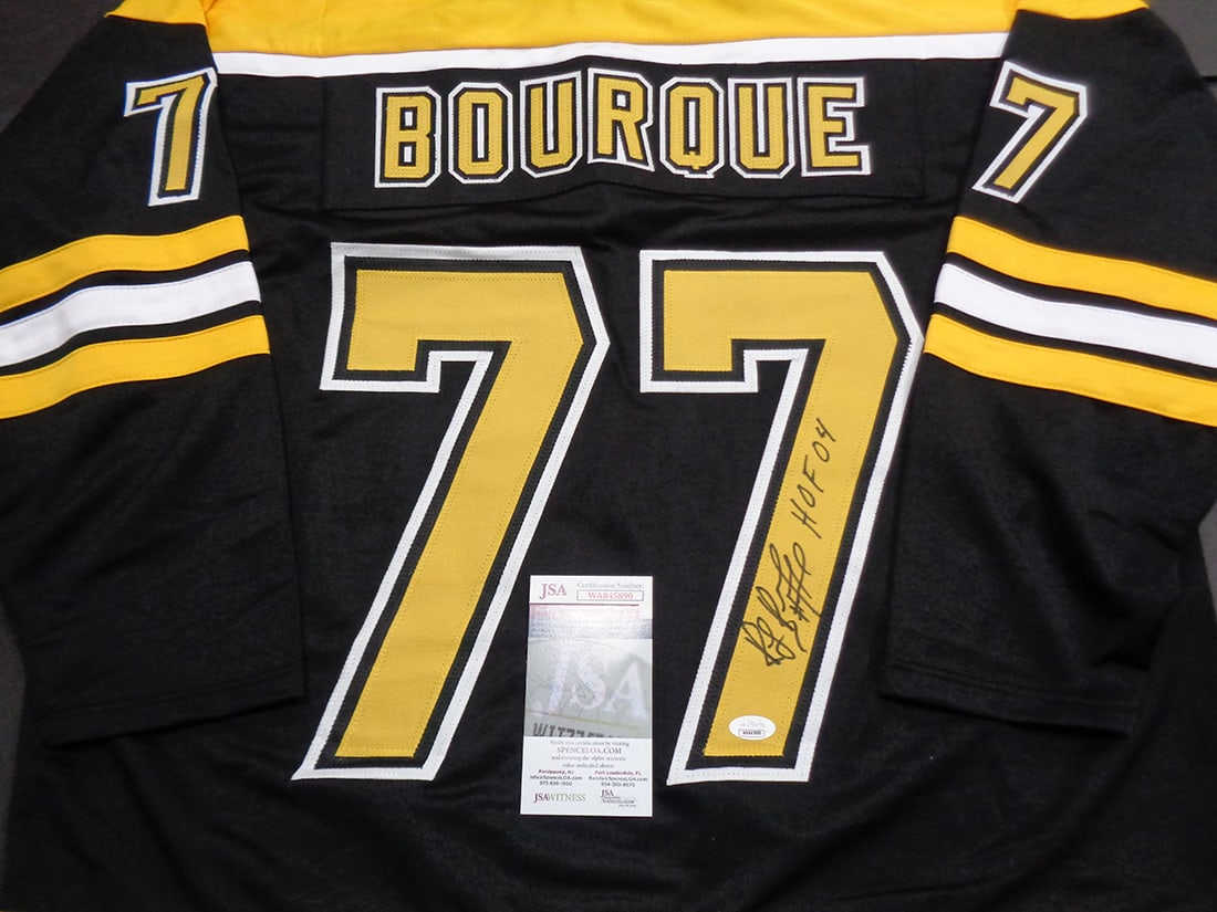 Ray Bourque Boston Bruins Autographed & Insc Custom Hockey Jersey JSA coa - 2