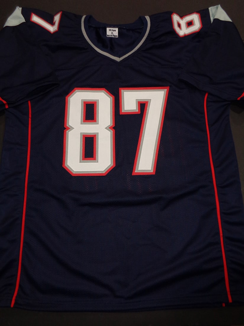 Rob Gronkowski New England Patriots Autographed Custom Football Jersey coa - 3