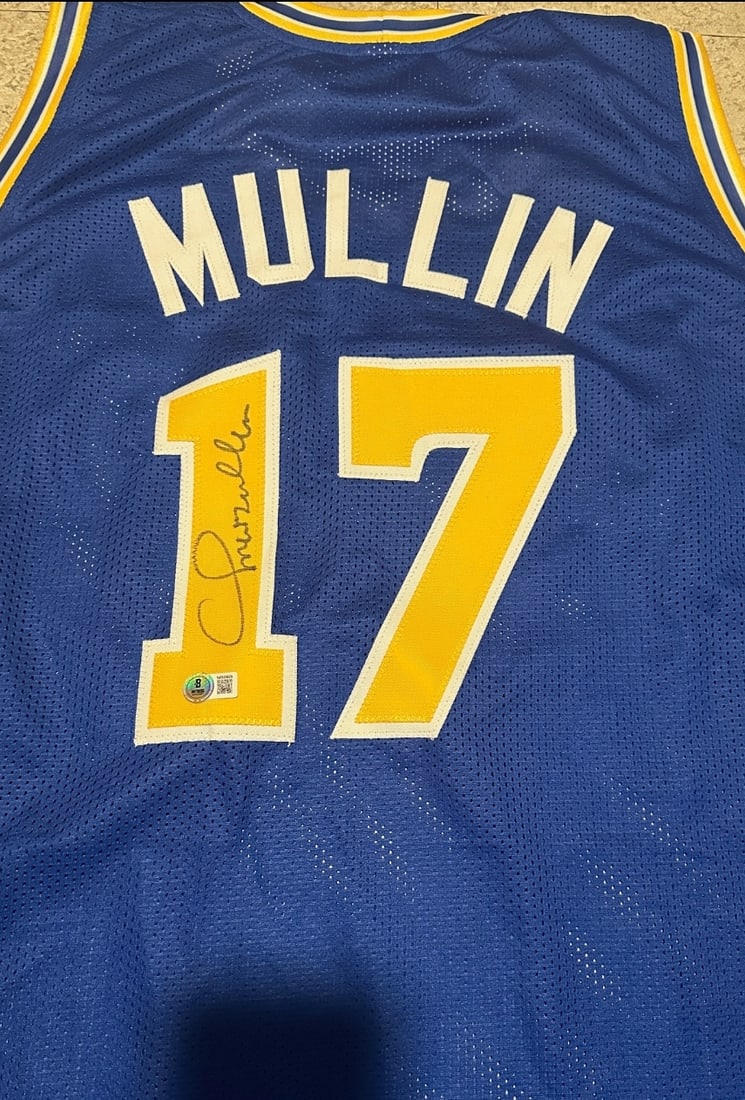 Chris Mullin Golden State Warriors Autographed Custom Basketball Jersey Beckett Holo - 2