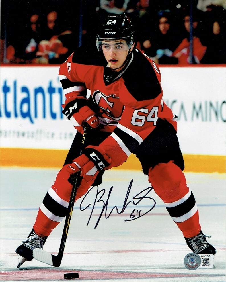 Joseph Blandisi New Jersey Devils Autographed 8x10 Photo Beckett Hologram: Joseph Blandisi New Jersey Devils Autographed 8x10 Photo Beckett Holo - Autograph Location & coa # may vary 