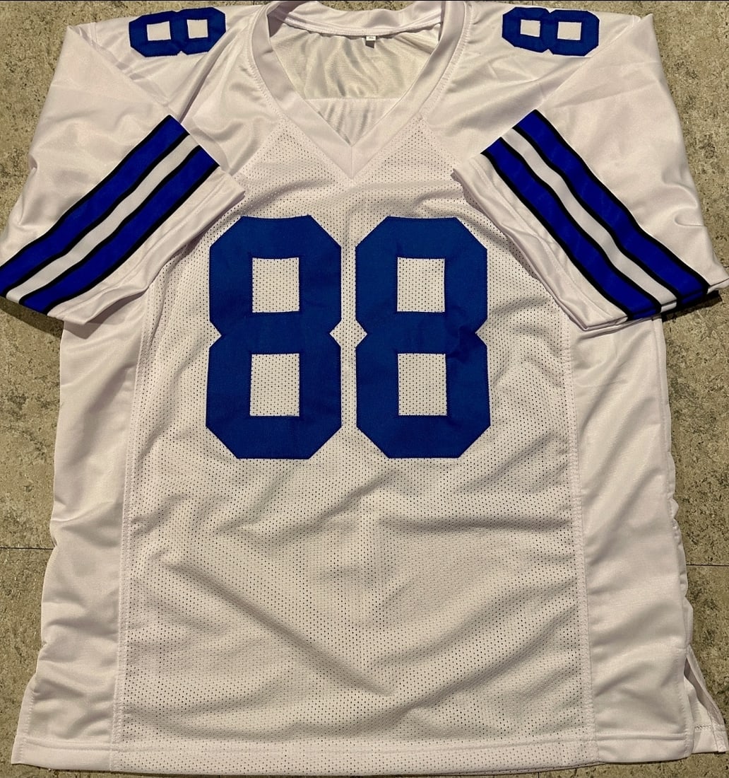 Drew Pearson Dallas Cowboys Autographed Custom Football Jersey Beckett Hologram - 3
