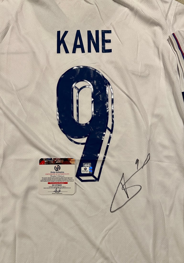 Harry Kane England 2024 Nike Home Soccer Jersey coa - 2