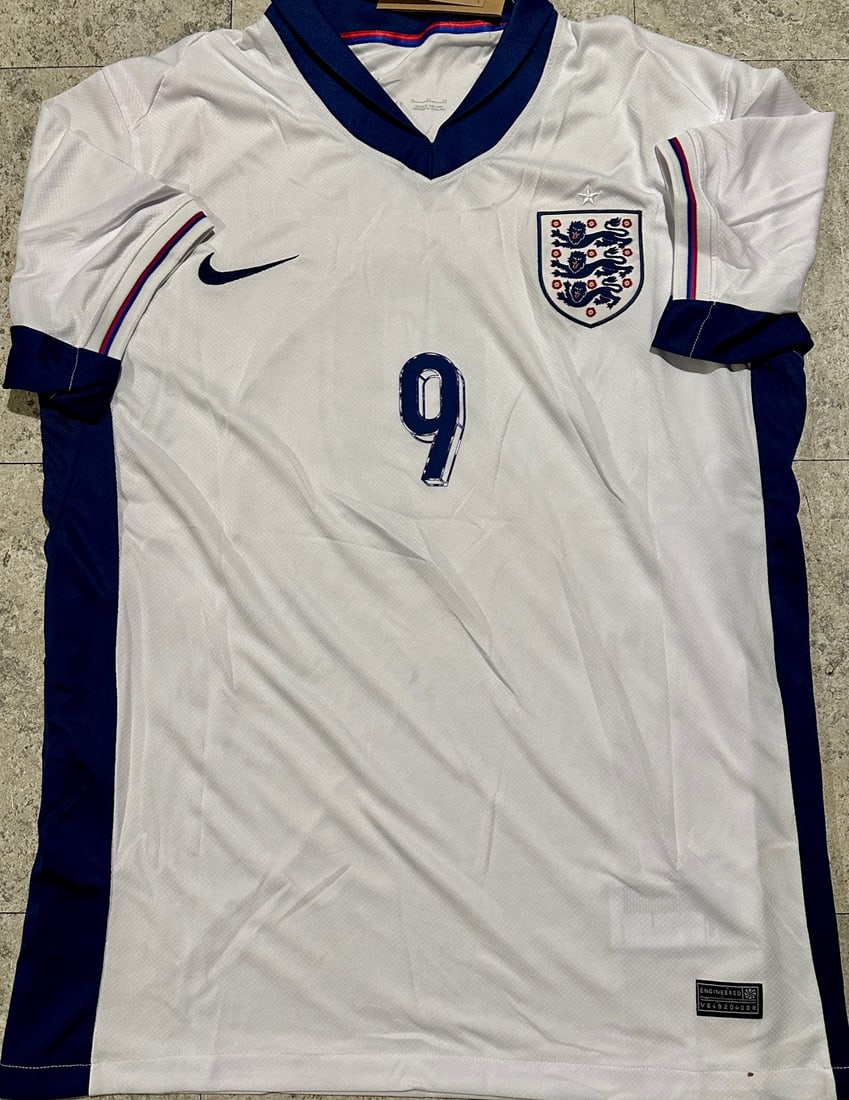 Harry Kane England 2024 Nike Home Soccer Jersey coa - 3