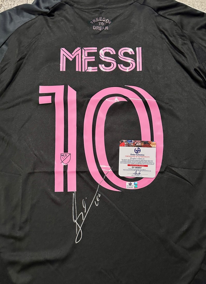 Lionel Messi Inter Miami FC Autographed 2024 Adidas Home Soccer Jersey LOA - 2