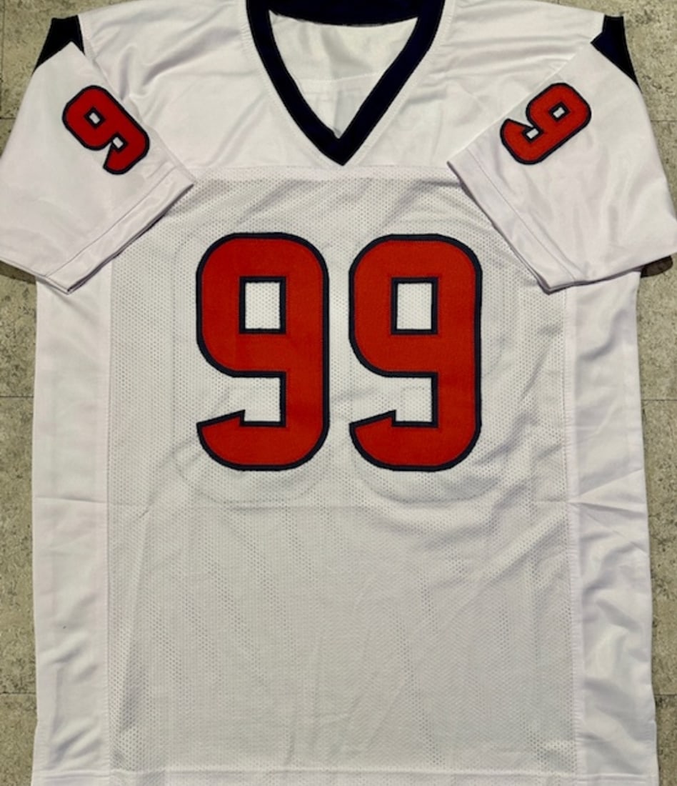 J.J. Watt Houston Texans Autographed Custom Football Jersey coa - 3