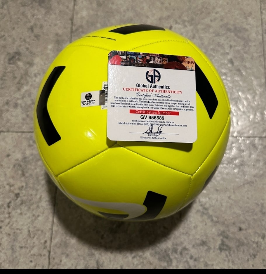 Cristiano Ronaldo Al-Nassr Autographed Nike Soccer Ball coa - 2