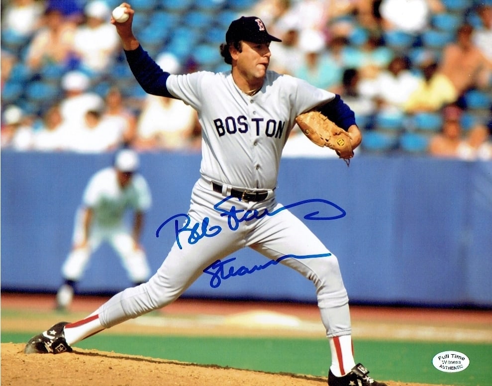 Bob Stanley Boston Red Sox Autographed & Inscribed 8x10 Photo coa: Bob Stanley Boston Red Sox Autographed & Inscribed "STEAMER" 8x10 Photo Full Time Authentics coa