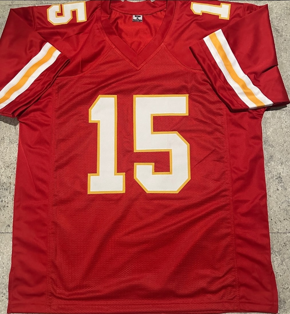 Patrick Mahomes Kansas City Chiefs Autographed Custom Football Jersey coa - 3