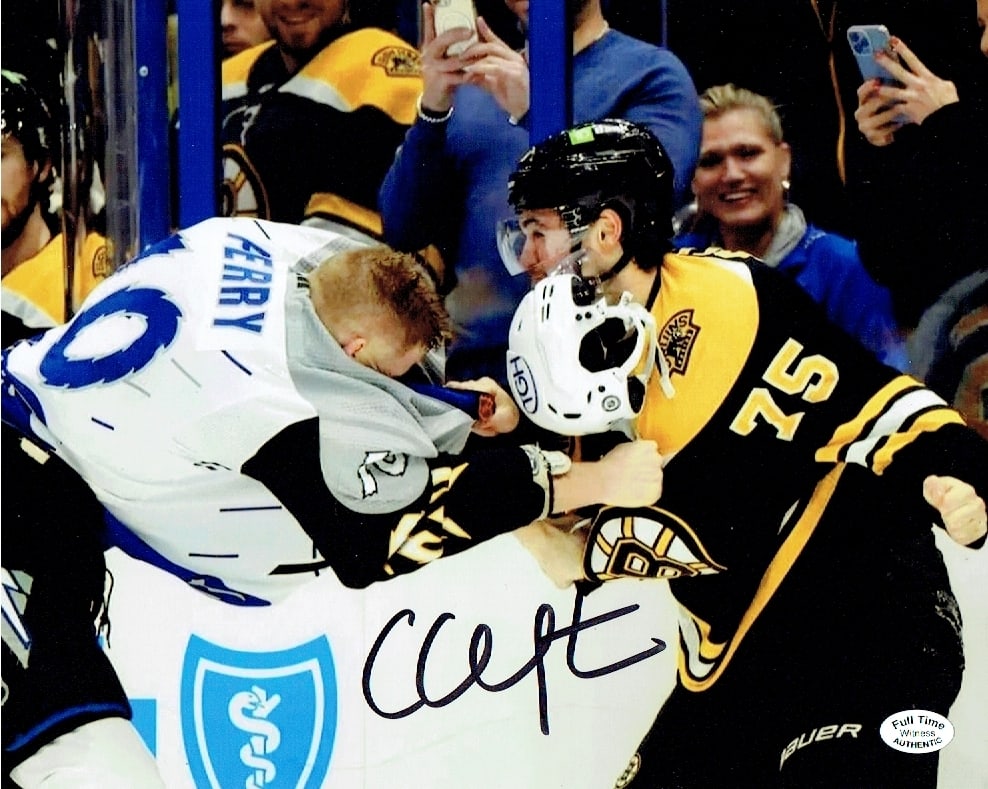 Connor Clifton Boston Bruins Autographed 8x10 Photo coa: Connor Clifton Boston Bruins Autographed 8x10 Photo Full Time Authentics coa - Autograph Location may vary 