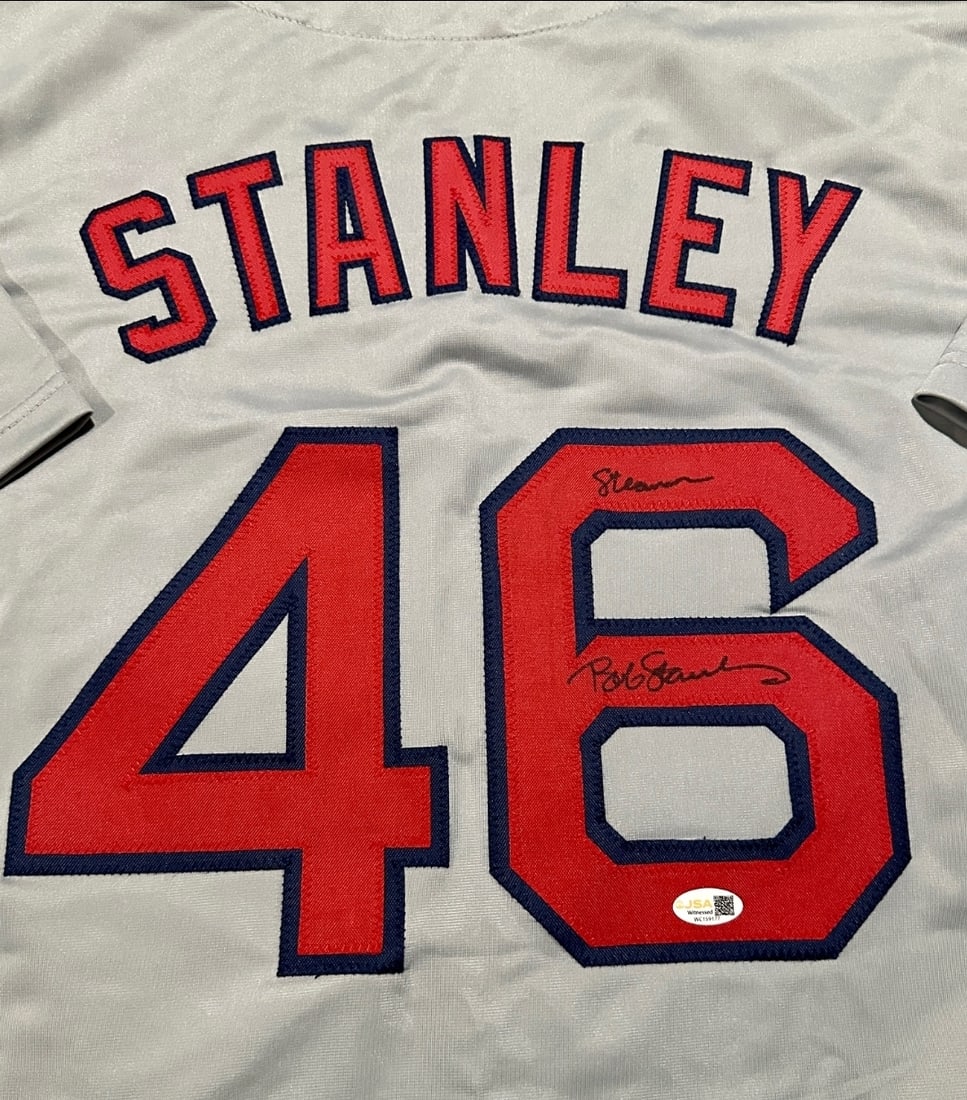 Bob Stanley Boston Red Sox Autographed Custom Baseball Style Jersey JSA coa - 2