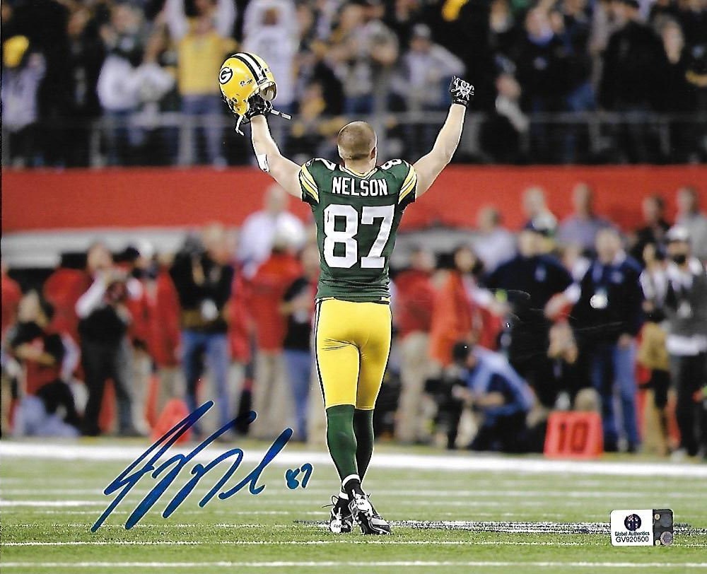 Jordy Nelson Green Bay Packers Autographed 8x10 Photo coa: Jordy Nelson Green Bay Packers Autographed 8x10 Photo GA coa - Autograph Location & coa # may vary 