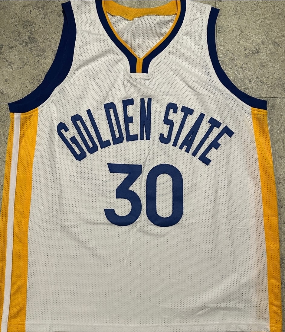 Stephen Curry Golden State Warriors Autographed Custom Basketball Jersey coa - 3