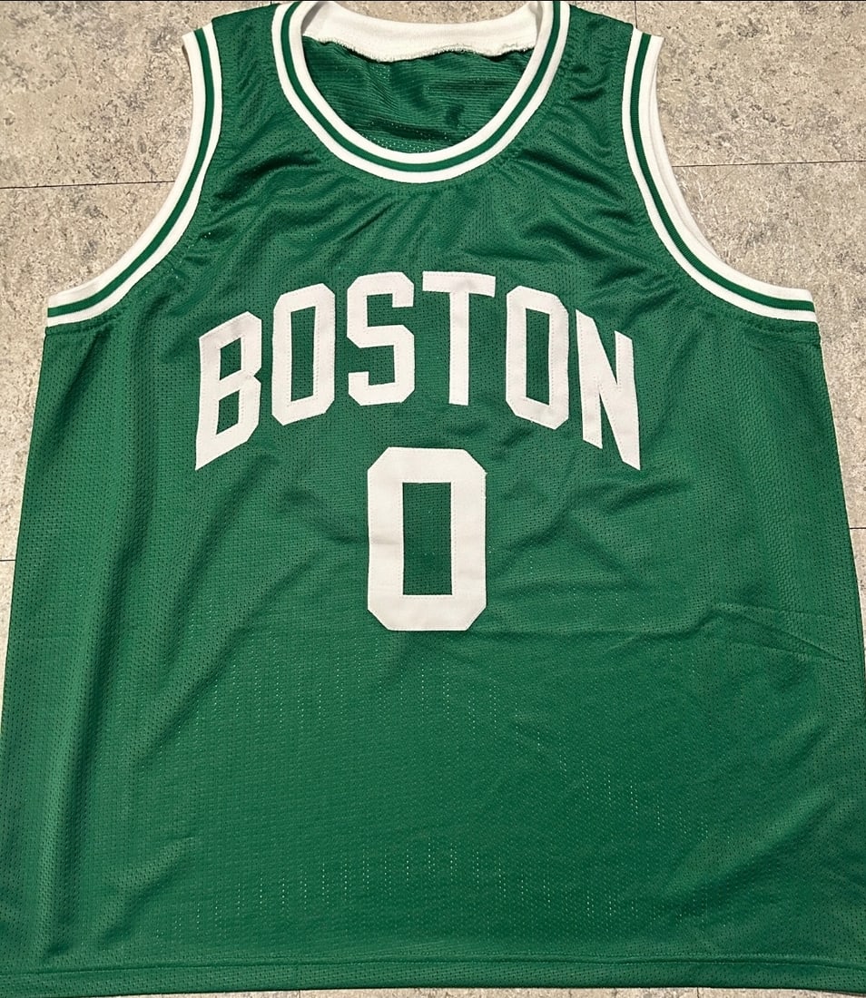 Jason Tatum Boston Celtics Autographed Custom Basketball Jersey coa - 3
