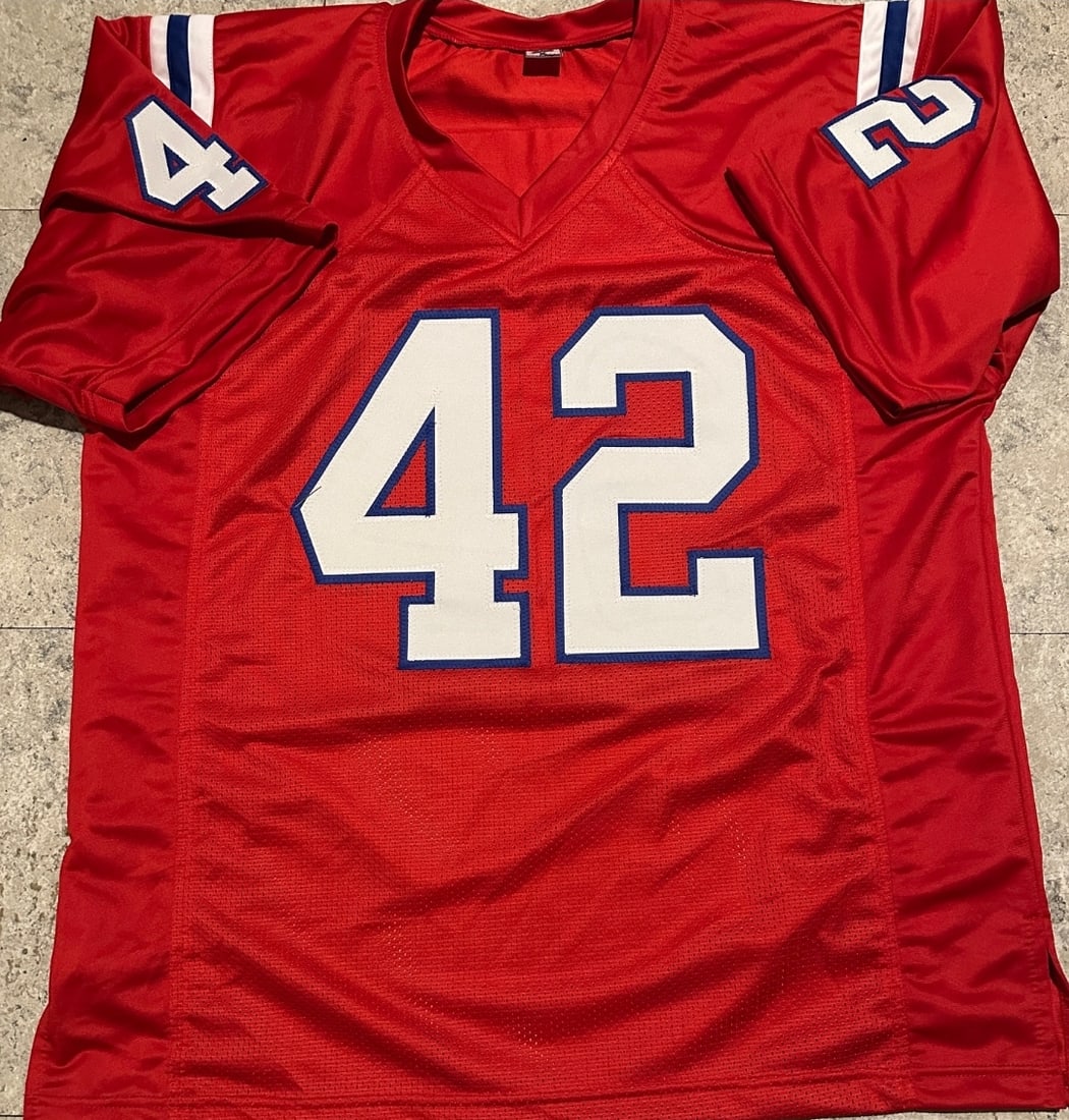 Ronnie Lippett New England Patriots Autographed Custom Football Jersey JSA coa - 3