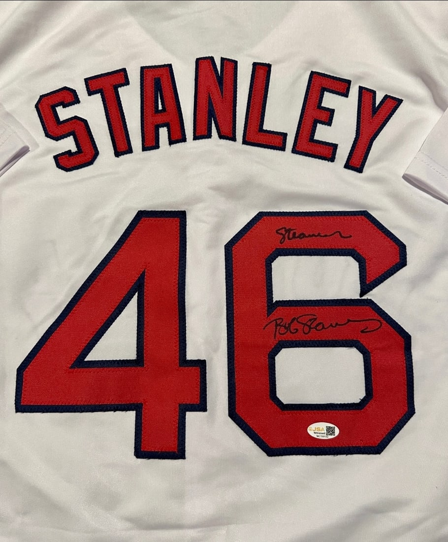 Bob Stanley Boston Red Sox Autographed Custom Baseball Style Jersey JSA coa - 2