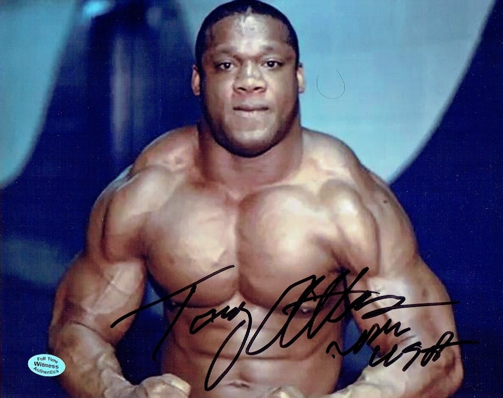 Tony Atlas WWE/WWF Autographed 8x10 Photo coa: Tony Atlas WWE/WWF Autographed 8x10 Photo Full Time Authentics coa - Autograph Location may vary 