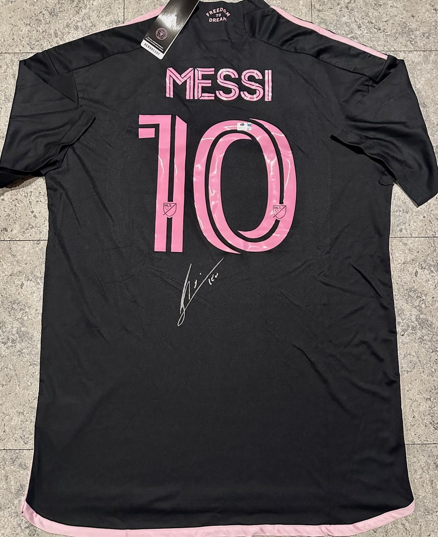 Lionel Messi Inter Miami FC Autographed 2023 Adidas Home Soccer Jersey LOA (1 of 4)