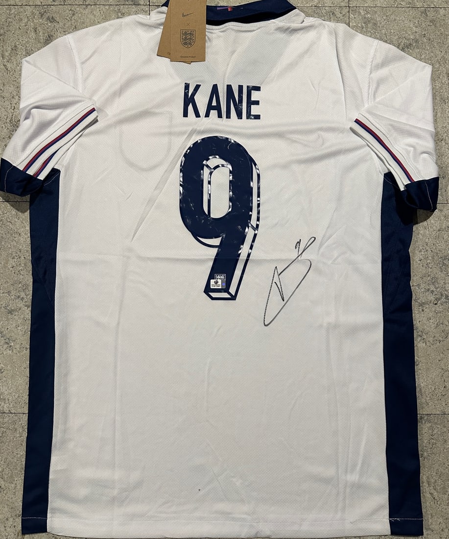 Harry Kane England 2024 Nike Home White Soccer Jersey coa (1 of 3)