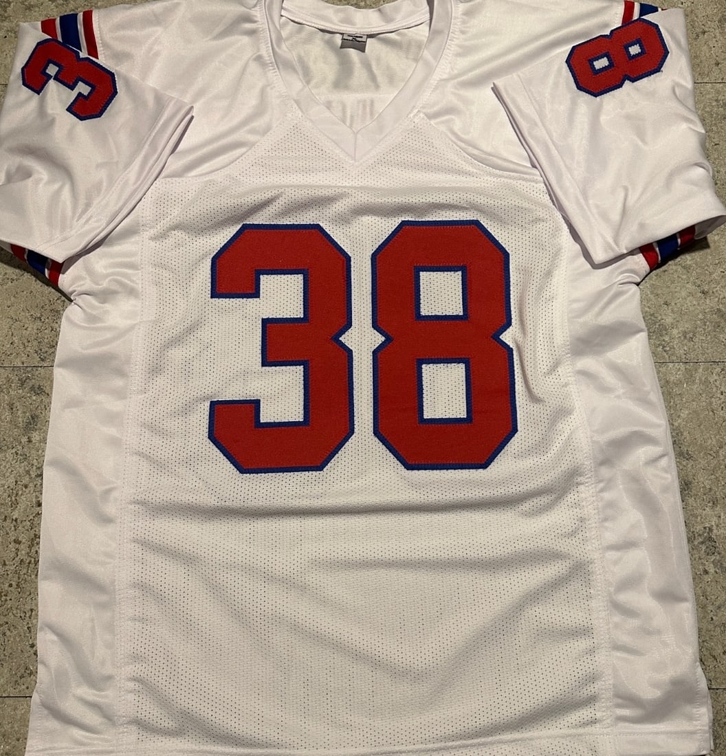 Roland James New England Patriots Autographed & Insc Custom White Football Jersey JSA coa - 3