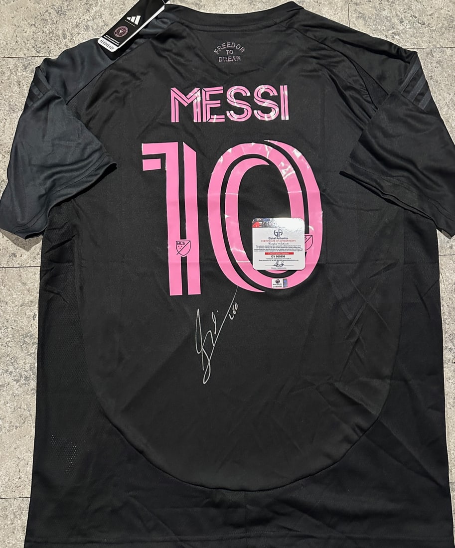 Lionel Messi Signed Adidas Inter Miami FC 2024 Away Soccer Jersey LOA (1 of 4)