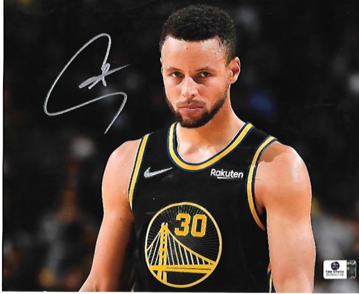 Stephen Curry Signed 8x10 Golden State Warriors Photo COA: Stephen Curry Signed 8x10 Golden State Warriors Photo GA COA - Autograph Location & coa # may vary